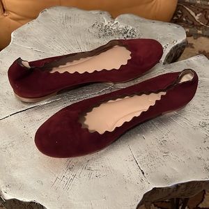 CHLOE suede ballet flats